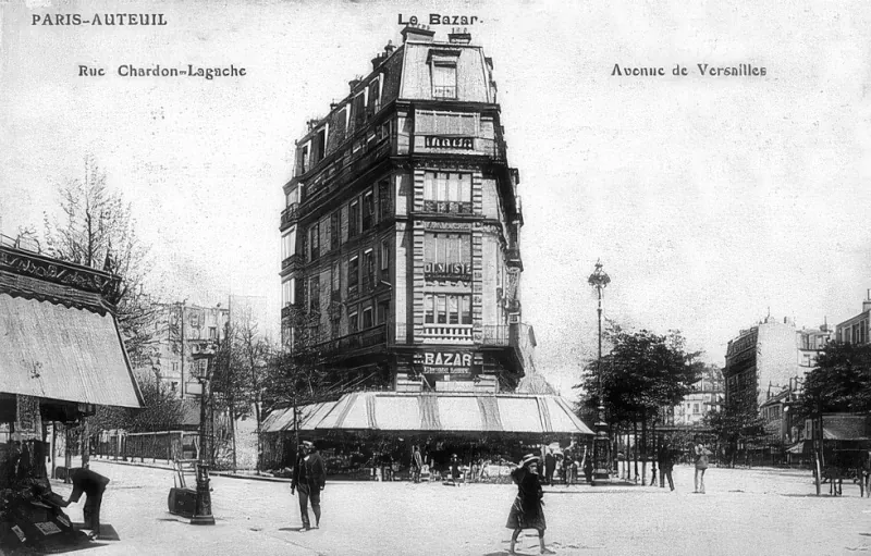 Angle avenue de Versailles et rue Chardon-Lagache