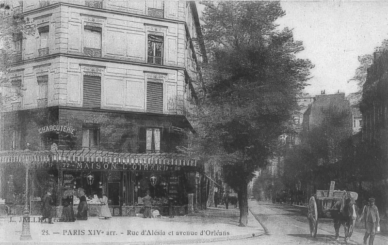 Angle avenue d'Orléans et rue d'Alésia