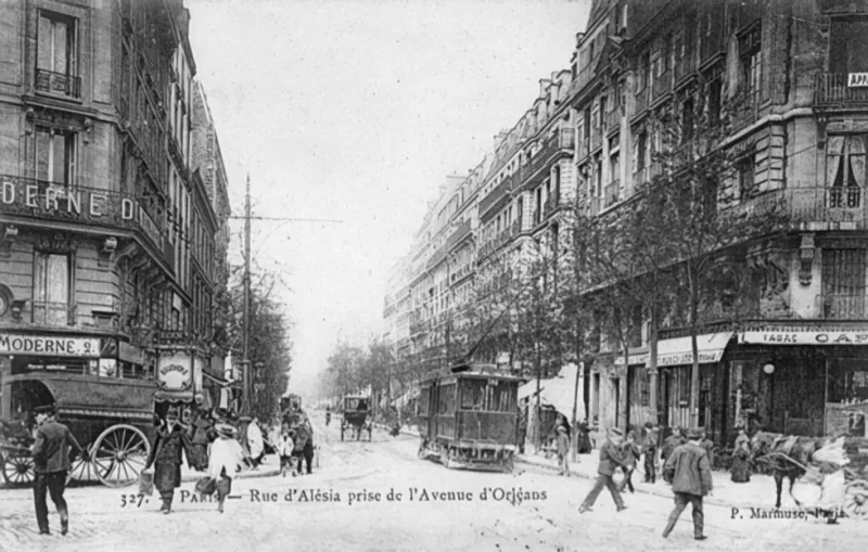 Angle avenue d'Orléans et rue d'Alésia