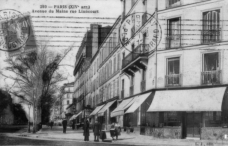 Angle avenue du Maine et rue Liancourt