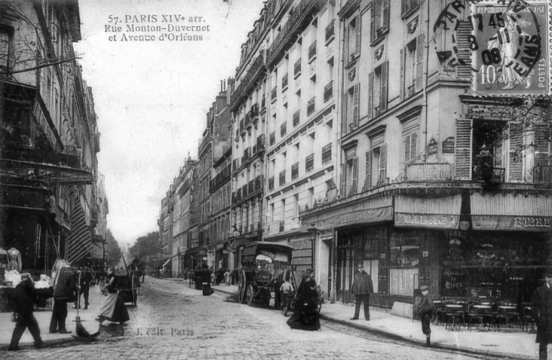 Angle entre la rue Mouton Duvernet et l'avenue du général Leclerc