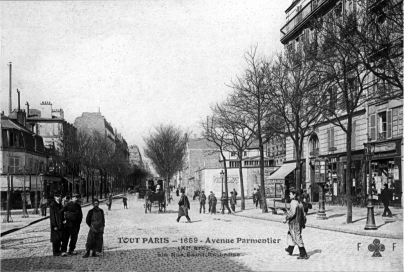 Angle avenue Parmentier et rue Lacharrière