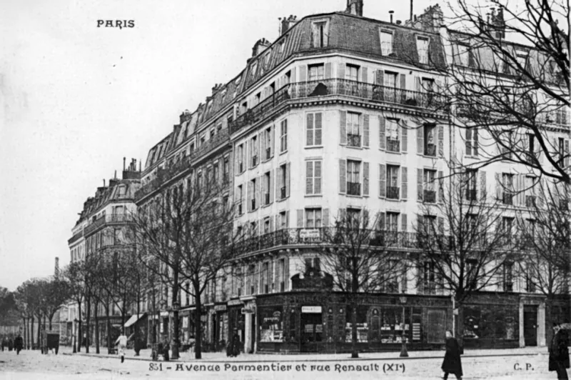 Angle avenue Parmentier et rue du général Renault