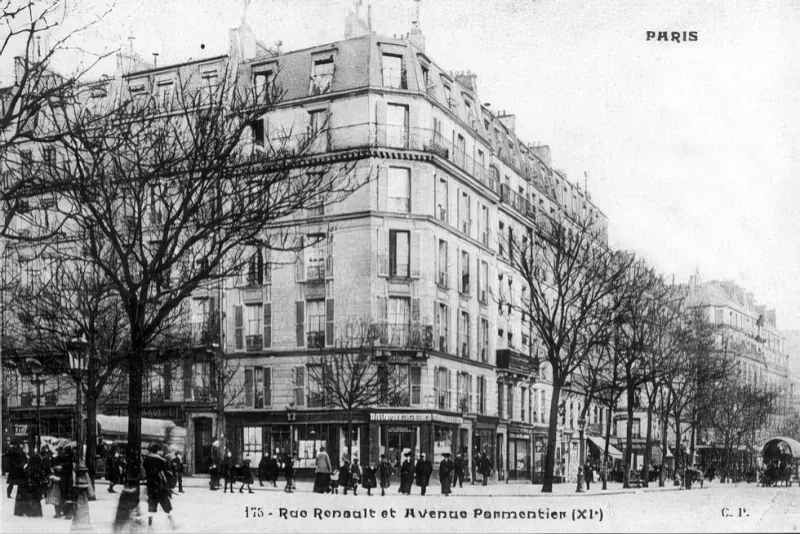 Angle avenue Parmentier et rue du général Renault