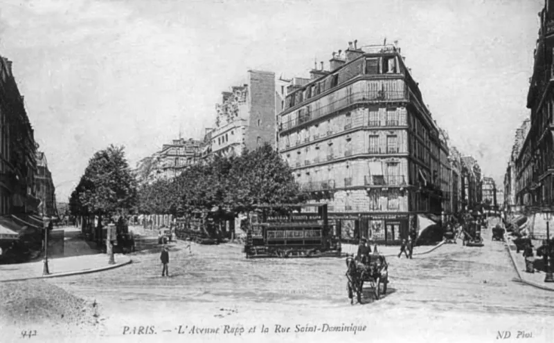 Angle avenue Rapp et rue Saint-Dominique