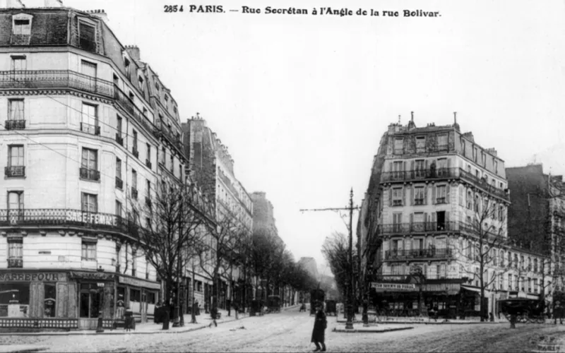 Angle avenue Secrétan et avenue Simon Bolivar