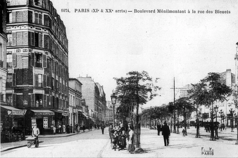 Angle boulevard de Ménilmontant et rue des Bluets