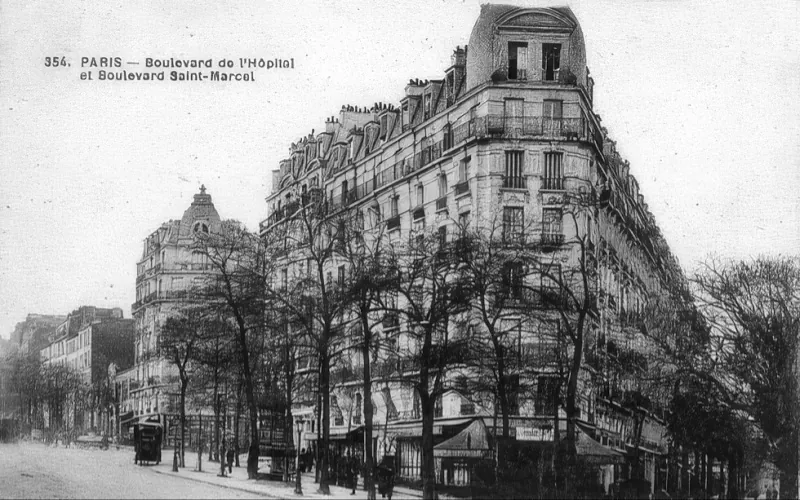 Angle boulevard de l'Hôpital et boulevard Saint-Marcel