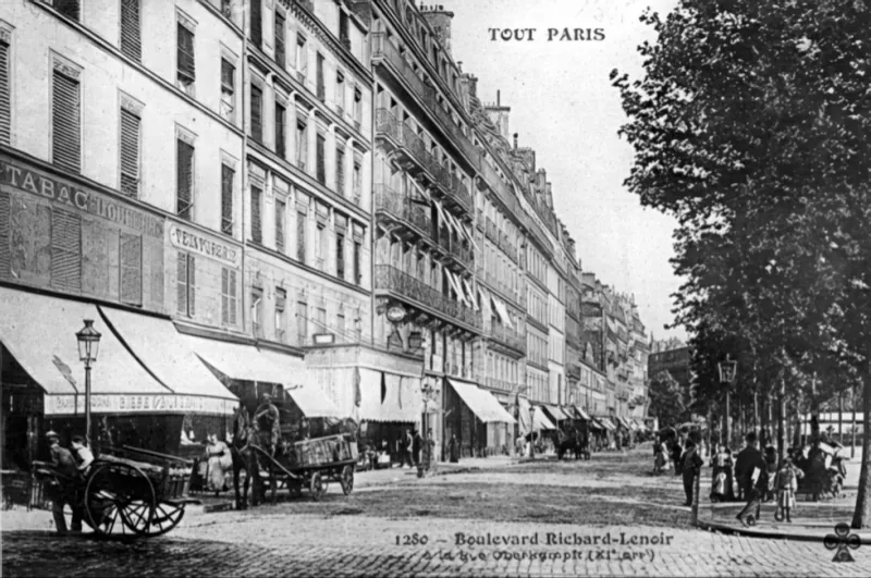 Angle boulevard Richard-Lenoir et rue Oberkampf