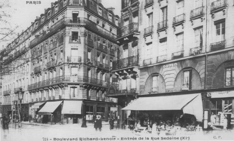 Angle boulevard Richard Lenoir et rue Sedaine