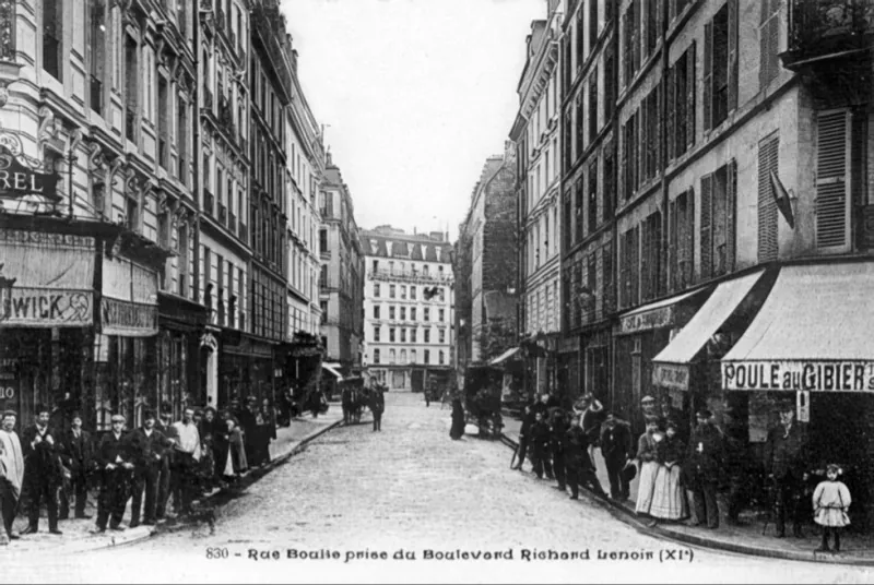 Angle rue Boulle et boulevard Richard Lenoir