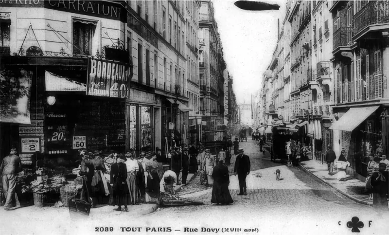 Angle rue Davy et avenue de Saint-Ouen