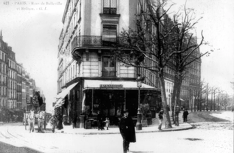 Angle rue de Belleville et avenue Simon Bolivar