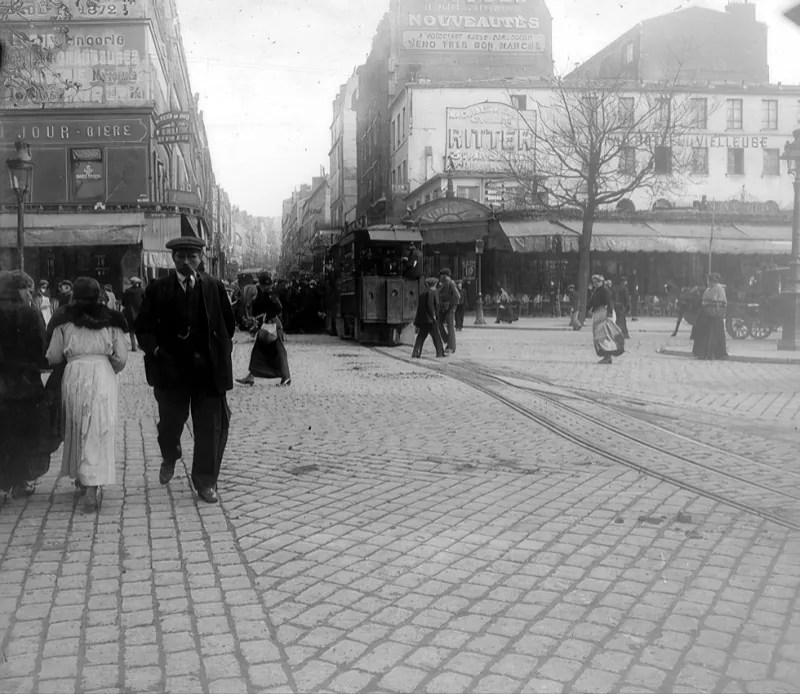 Angle rue de Belleville et boulevard de Belleville