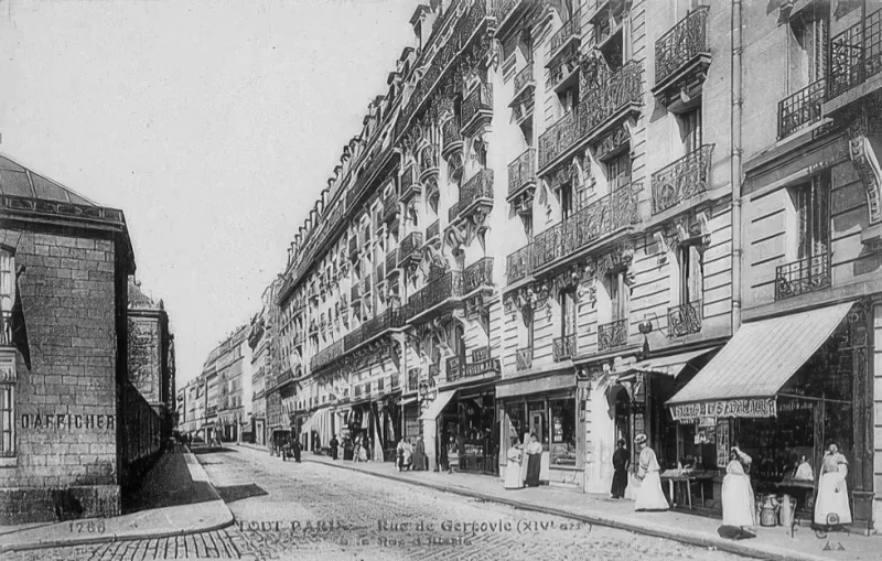 Angle rue de Gergovie et rue d'Alésia