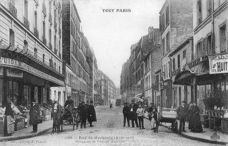 Angle rue de Gergovie et rue Raymond Losserand