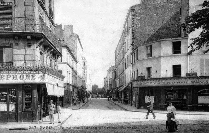 Angle rue de la Réunion et rue de Bagnolet