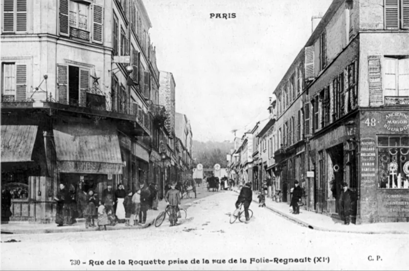 Angle rue de la Roquette et rue de la Folie Regnault
