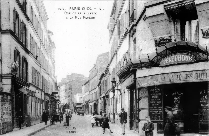 Angle rue de la Villette et rue Fessart