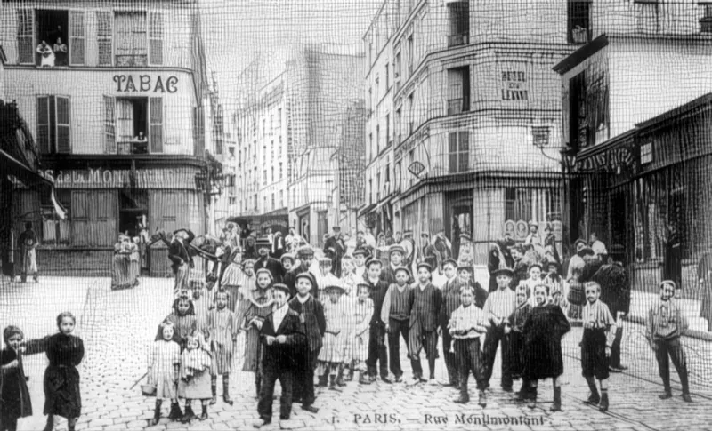 Angle rue de Ménilmontant et rue Boyer