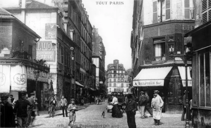Angle rue de Popincourt et rue du Chemin Vert
