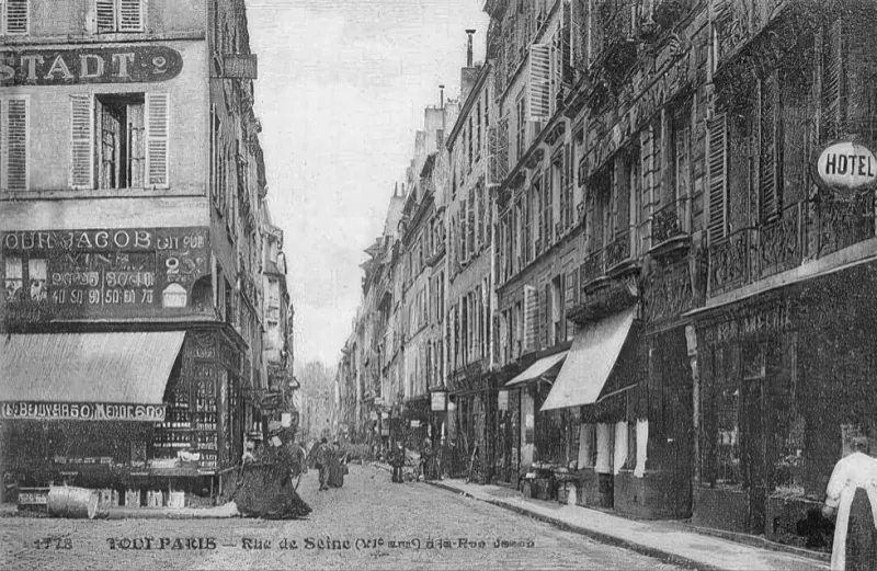 Angle rue de Seine et rue Jacob