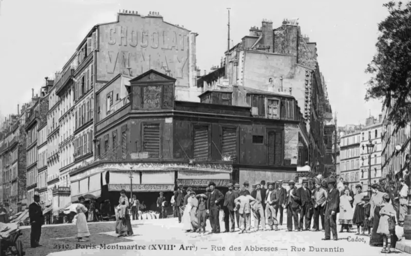 Angle rue des Abbesses et rue Ravignan