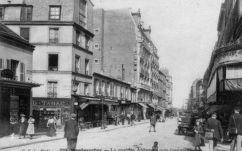 Angle rue des Abbesses et rue Ravignan
