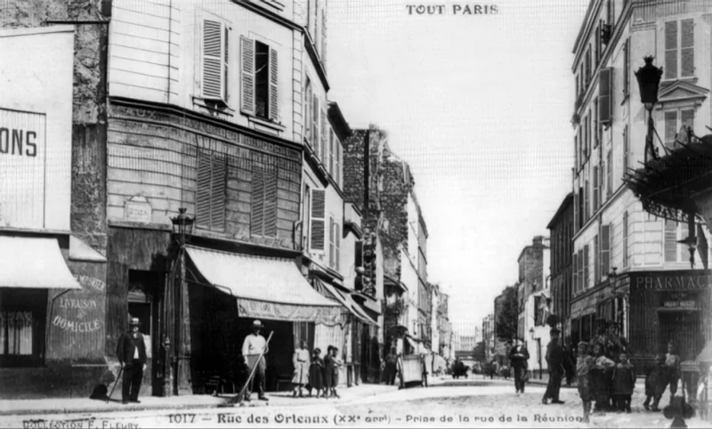 Angle rue des Orteaux et rue de la Réunion
