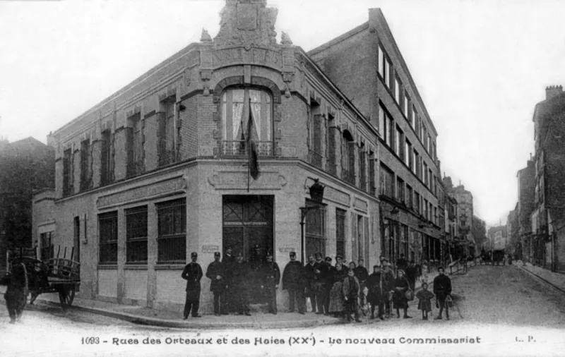 Angle rue des Orteaux et rue des Haies