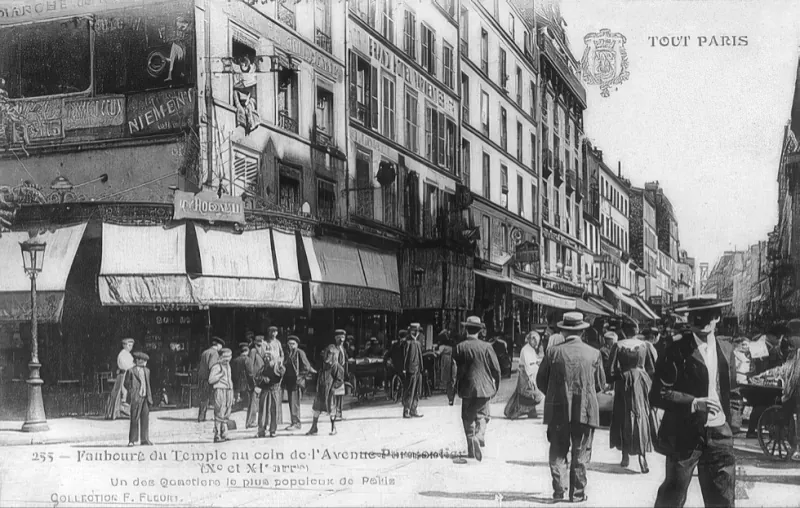 Angle rue du faubourg du Temple et avenue Parmentier