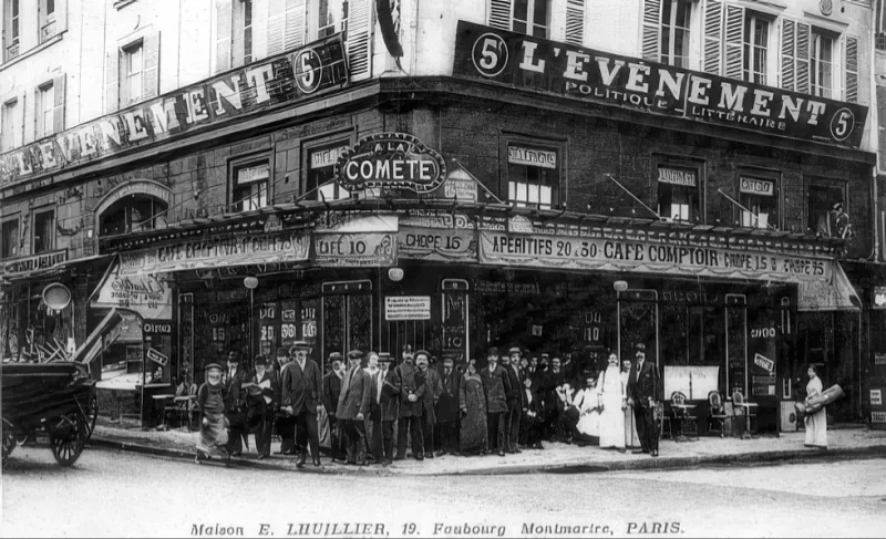 Angle rue du Faubourg Montmartre et rue de la Grange Batelière