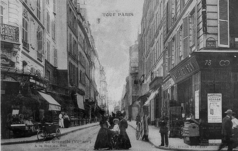 Angle rue de Grenelle et rue du Bac