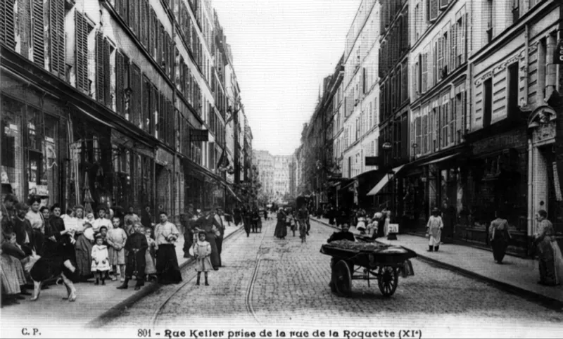 Angle rue Keller et rue de la Roquette