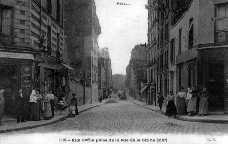 Angle rue Orfila et rue de la Chine