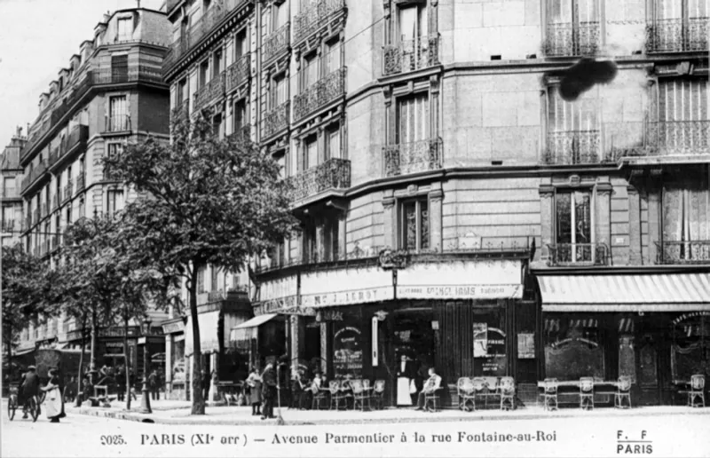 Angle avenue Parmentier et rue de la Fontaine au Roi