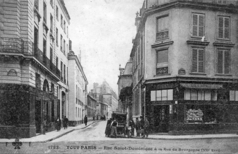 Angle rue Saint-Dominique et rue de Bourgogne