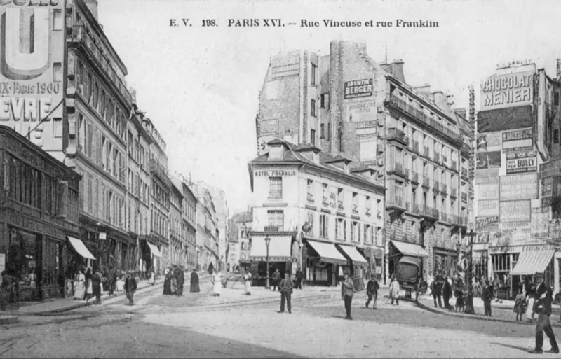 Angle rue Vineuse et rue Franklin