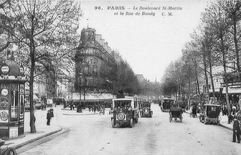Boulevard Saint-Martin et rue de Bondy