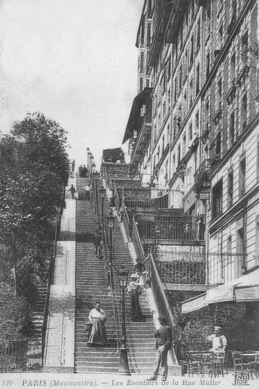 Escaliers de la rue Muller