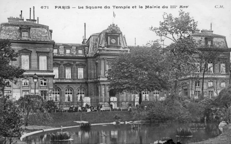 Mairie du 3ème et square du Temple
