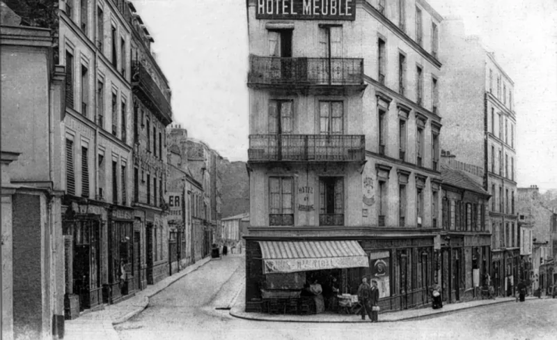 Rue des Cascades et rue de la Mare