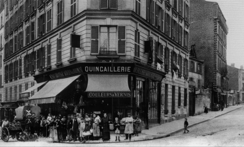 Angle rue des Couronnes et rue des Envierges