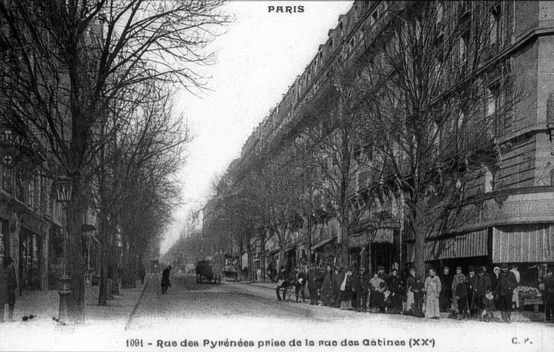 Rue des Pyrénées depuis la rue des Gâtines