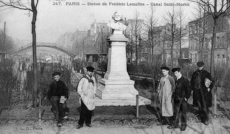 Square Frédéric Lemaître et canal Saint-Martin