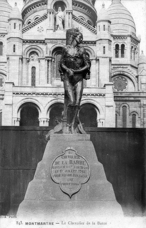 Statue du Chevalier de la Barre