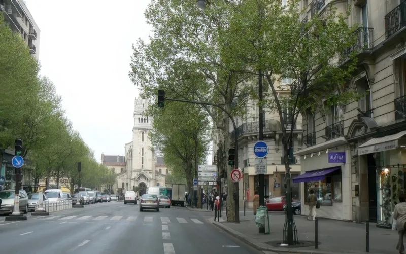 Angle avenue d'Orléans et rue Alphonse Daudet