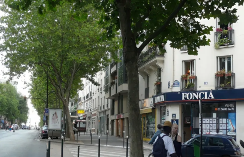 Angle avenue du Maine et rue Liancourt