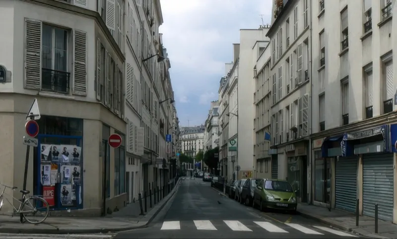 Angle rue Amelot et rue de Crussol