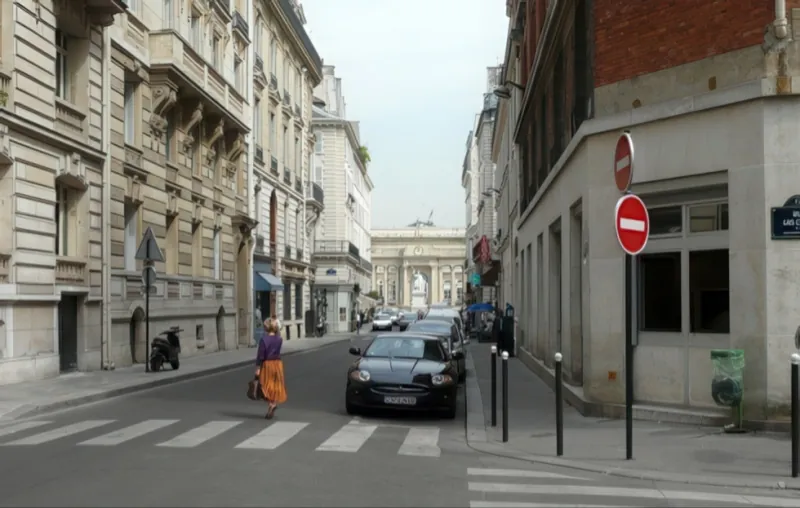 Angle rue de Bourgogne et rue Las Cases